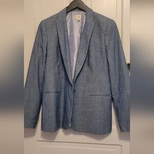 J. Crew Light Blue Men's Sport Coat - Single-Button Blazer